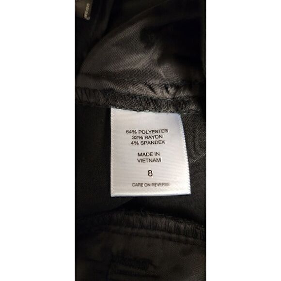 7th Avenue Modern Fit Barely Bootcut Black Dress Pants  Size 8 - Picture 6 of 7